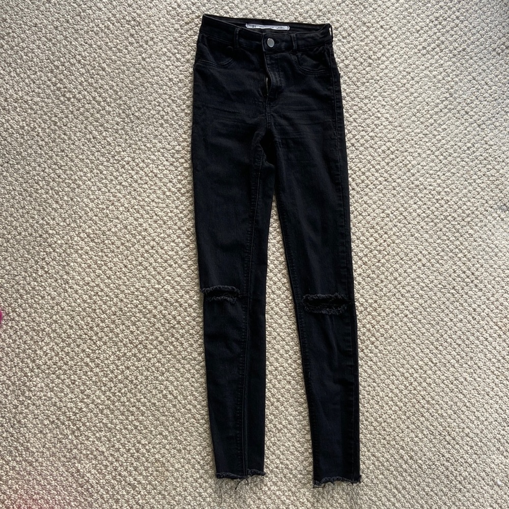 Zara demin black jean. Size 32.